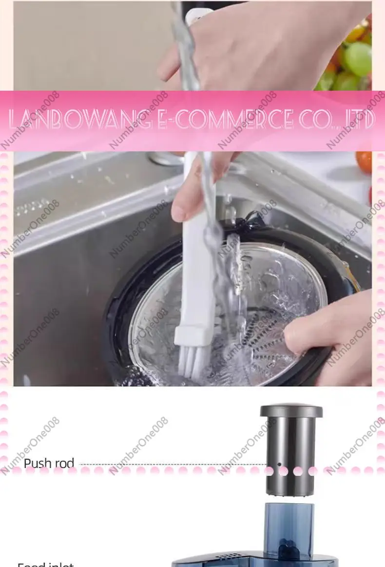 Automatic Cold Press Slow Masticating Juicer Pulp Separator 400W Electric Orange Squeezer 110V 220V