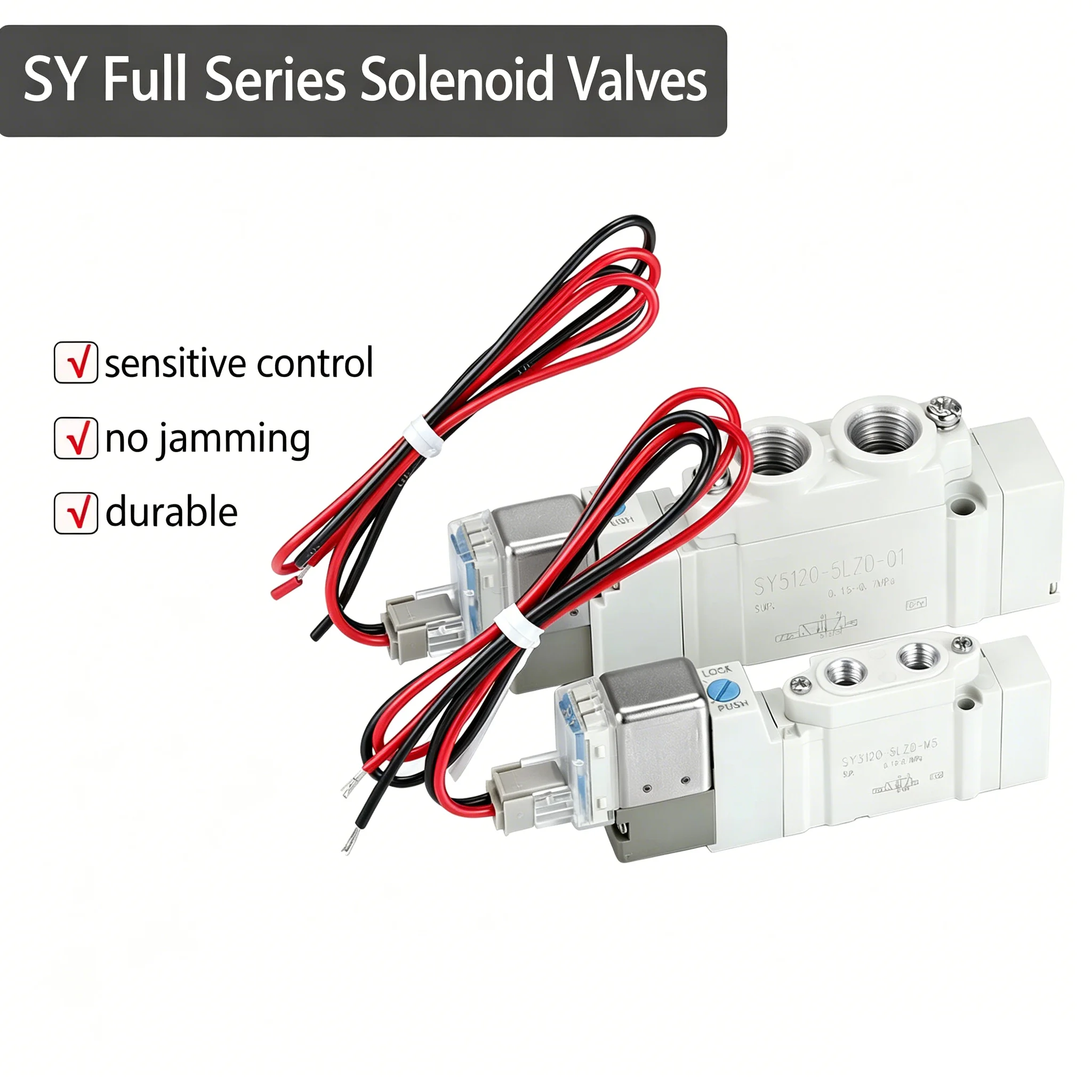 Pneumatic Solenoid Valve SY5140-5LZD, 3/2 Way SY3140/SY7140-5GZD/DZD