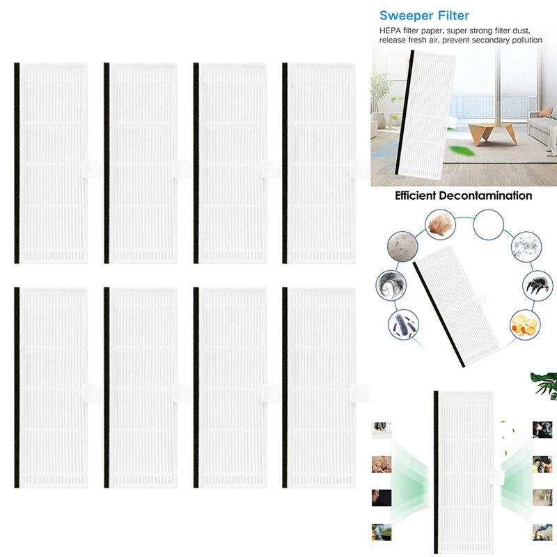 Filtre Hepa pour aspirateur robot Vactidy Nimble T7 T8, pièces de rechange, accessoires blancs, filtre à poussière lavable