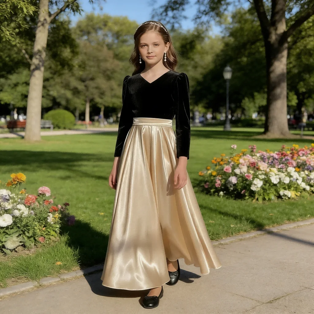 children-girls-black-long-pageant-dress-costume-new-kids-formal-celebration-dresses-clothes-princess-gown-for-host-performance