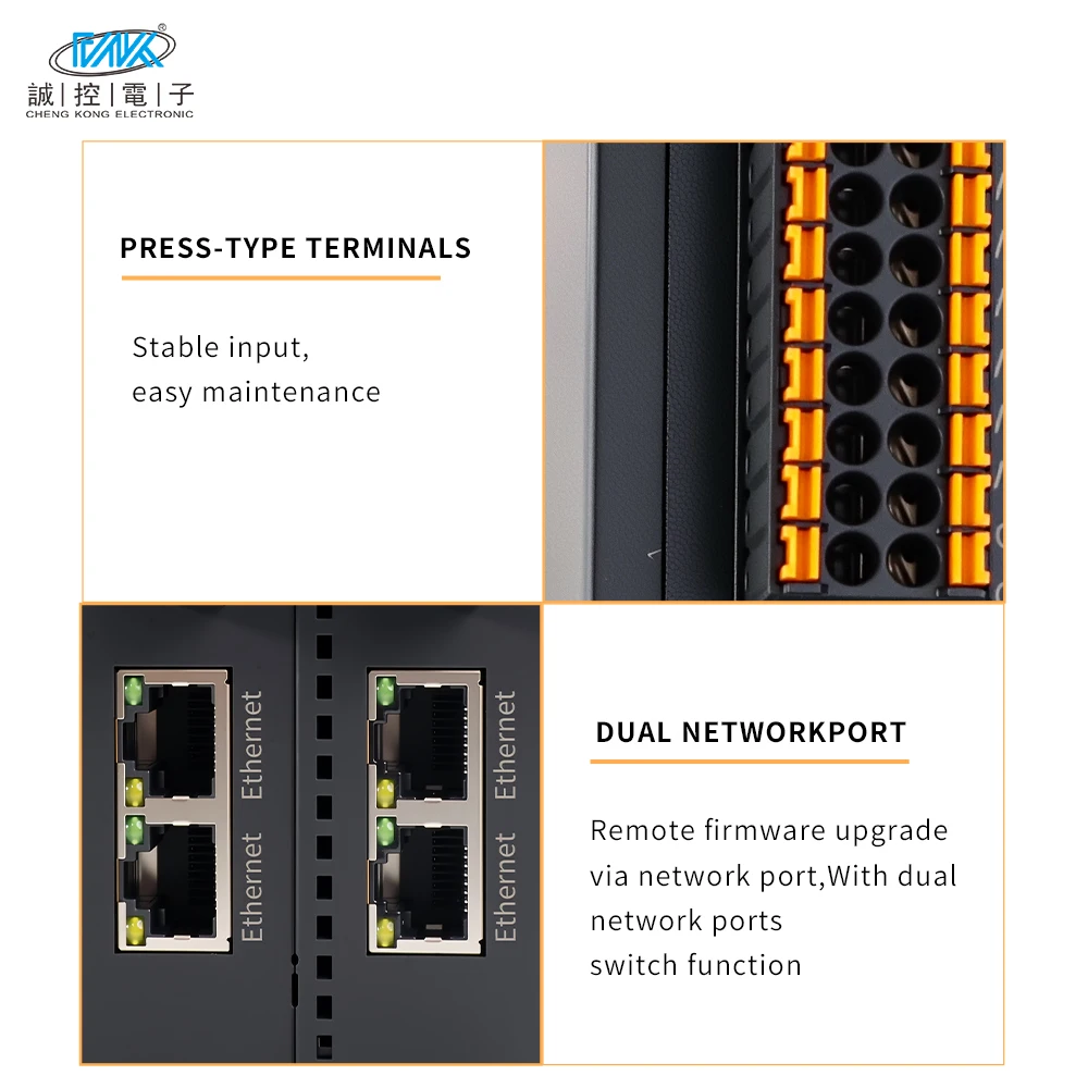 C-control CK-TP5016 مخرج رقمي 16 قناة NPN 12 فولت/24 فولت مصدر طاقة إيثرنت/IP IP20 حماية تتالي الاتصالات Modbus #3