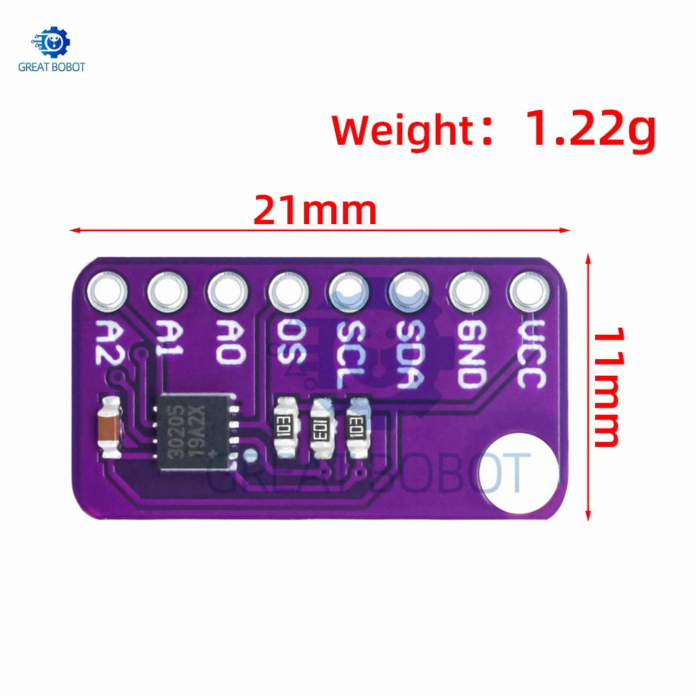 MAX30205 Low Voltage High Precision Temperature Sensor Module for Skin Test and Smart Wristband