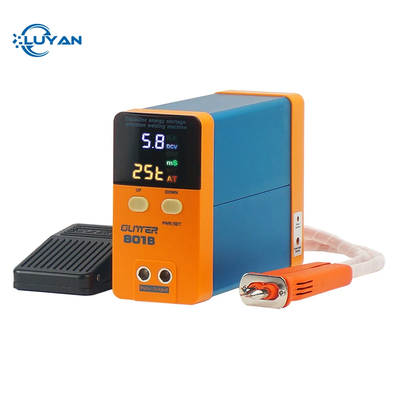 

11.6KW LED Digital Display 801B Storage Capacitor Battery Spot Welding Machine Portable Small Spot Welder 100 ~ 240V