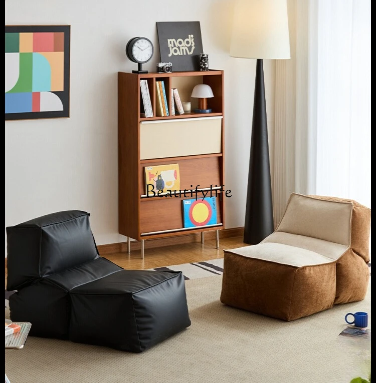 

Italian Minimalist Sofa Modern Simple Leisure Lazy Cream Recliner