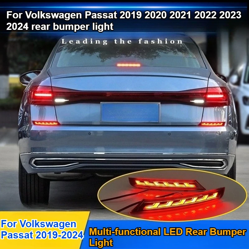 

Для Volkswagen Passat 2019 2020 2021 2022 2023 2024 задний бампер светодиодный стоп-сигнал потоковый задний фонарь
