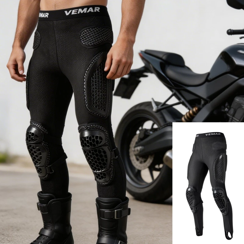 

Men's Motocross Pants Motorcycle Racing Trousers Breathable Motorbike Riding Protective Gear for Off-Road Dirt Bike Pants