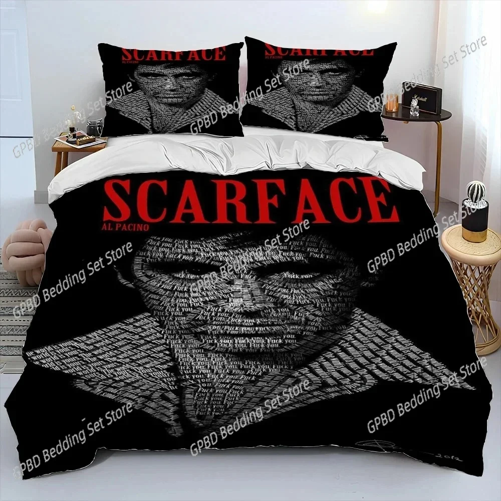 Movie Scarface Tony 3D NEW Duvet Cover Pillowcase Bedding Set Adult Boy Girl Bedroom Decoration Children Single Double Large