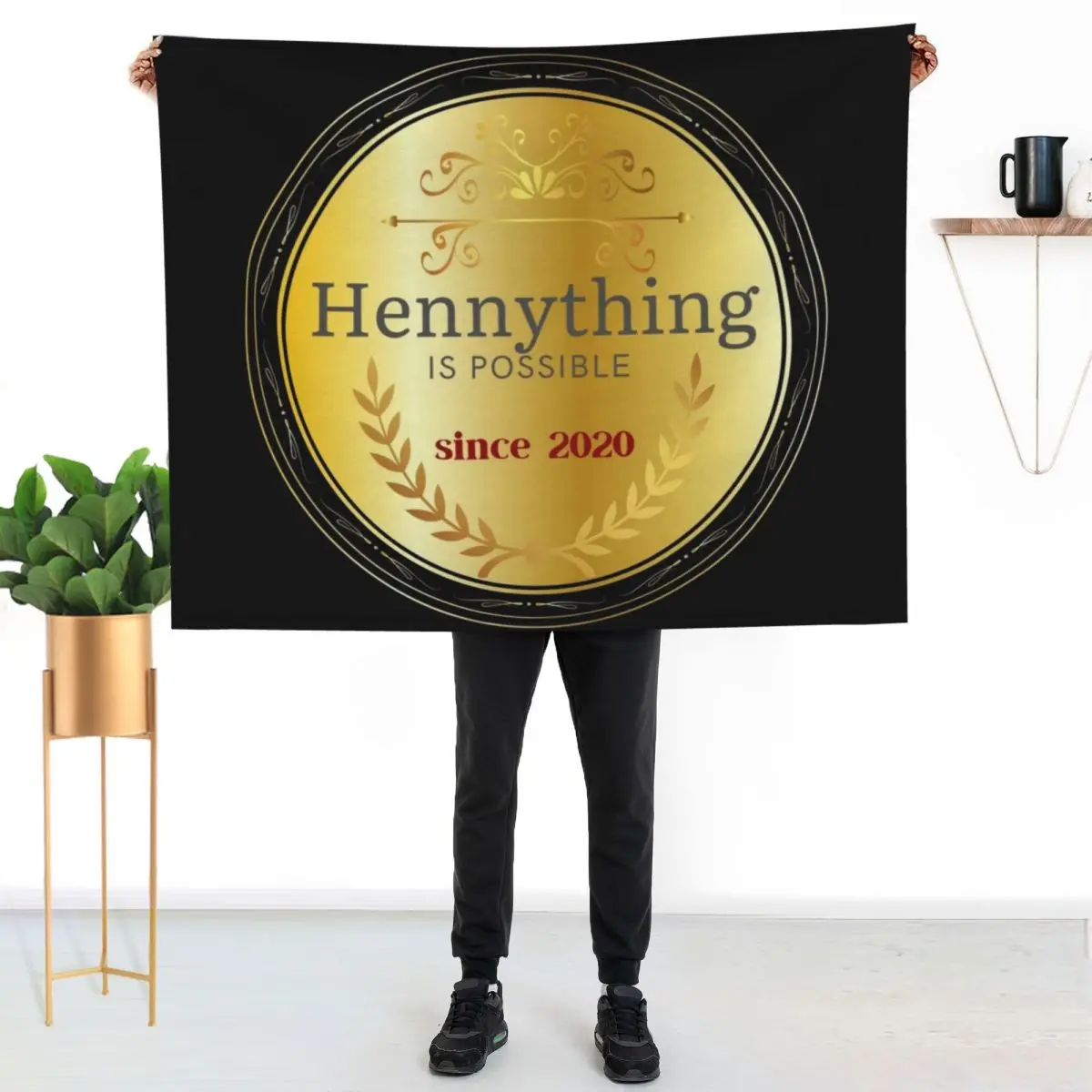 Medal For Hennything Is Possible Throw Blanket Hair Sleeping Bag Nap Quilt Summer Blankets