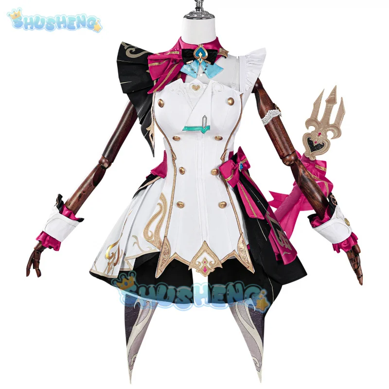 جينشين إمباكت اسكوفير أزياء تنكرية شعر مستعار فستان قبعة أوسيا فونتين لذيذ التميز حفلة الهالوين للنساء والفتيات