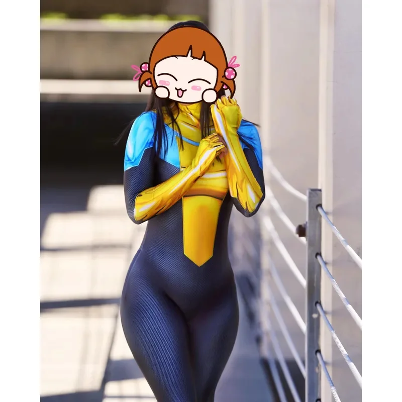 Halloween Invincible Cosplay Costume Zentai Bodysuit Suit Mark Grayson Jumpsuits Adults Kids Jumpsuits