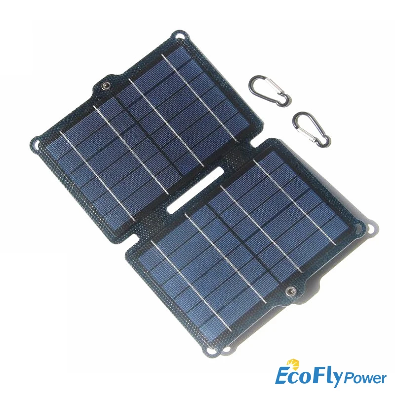 

8W 5V Folding Portable Solar Panel Charging Board With Dual USB Battery Charger for Solar System for Phone Power Bank