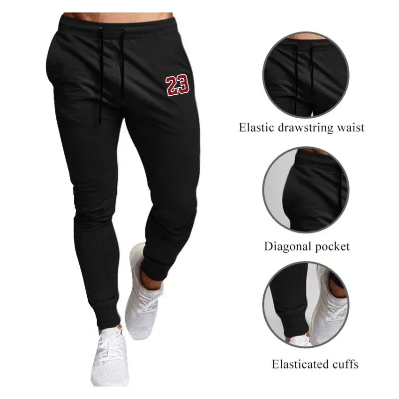 2025 Summer 23 Creative printed men's casual sports fitness jogging pants Quick dry breathable thin pants elastic waist shorts