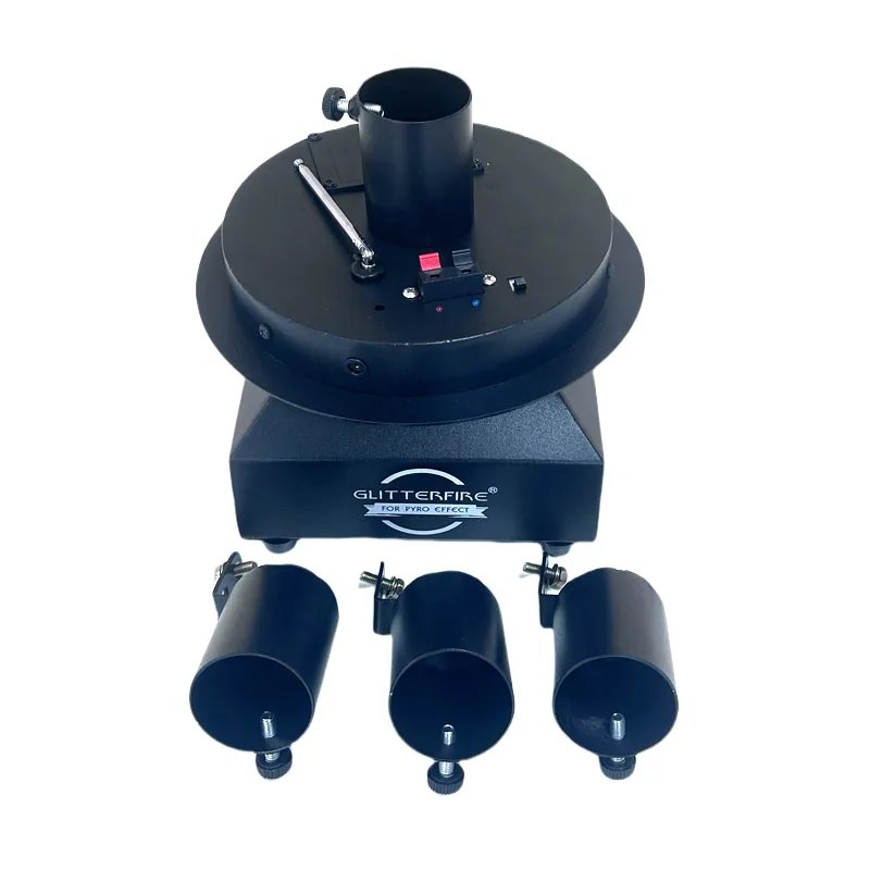 Cold Spark Fountain Stage Effect Machine, 4 Head, Gire 360 Graus de Rotação
