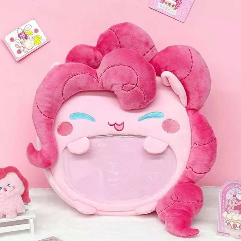 

Плюшевая сумка для рта Little Pony Pinkie Pie Itabag, полупрозрачный дисплей, большая вместимость, портативное хранилище, праздничный подарок, дорожная сумка
