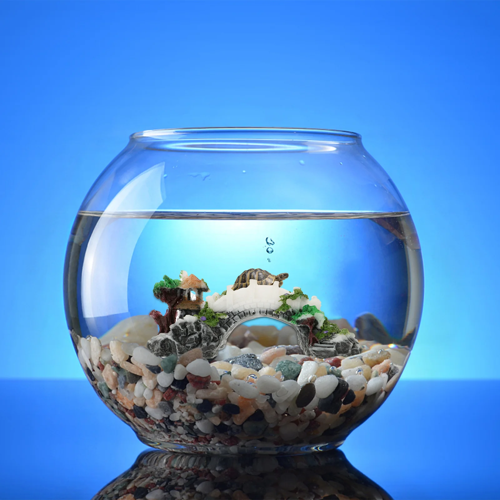 

Resin Turtle Basking Platform Arch Bridge Climbing Shelter Aquarium Pier Resting Terrace Reptile Habitat Decoration