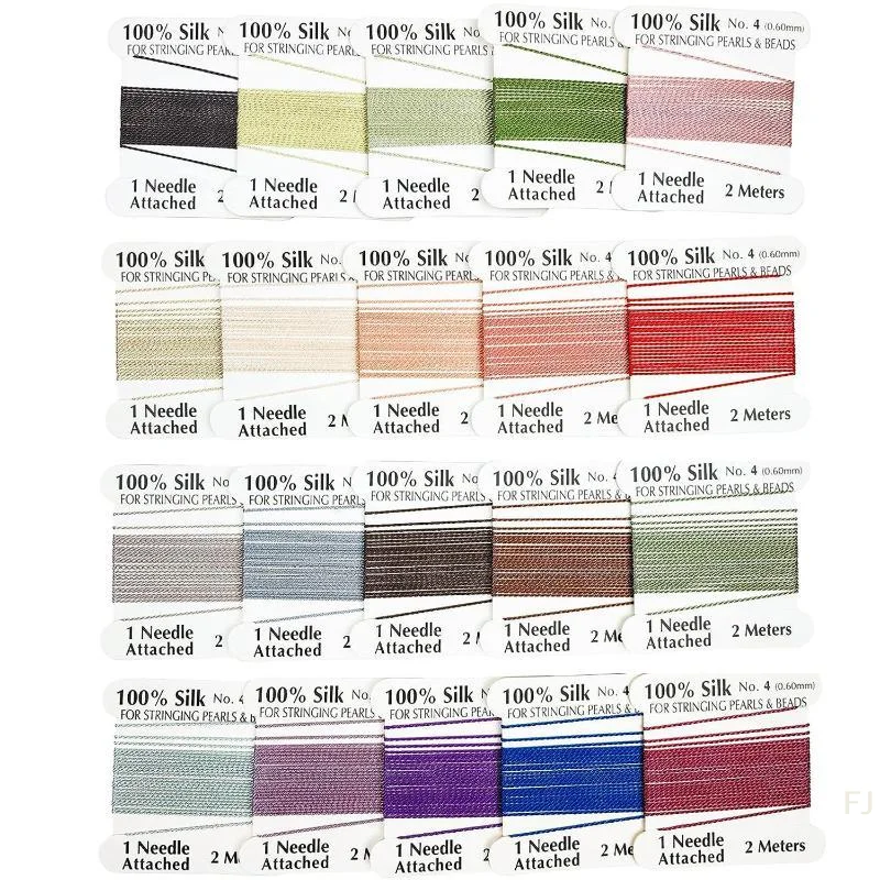 [YU]#4 0.6mm*2meters Multicolor Silk Thread For Women DIY Jewelry Making And Beading Accessories