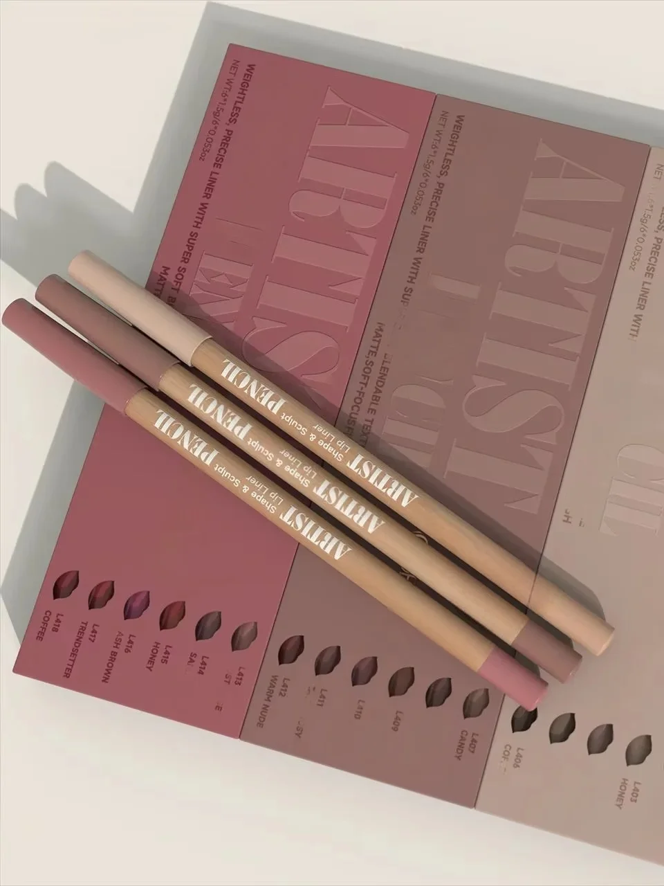 18 Color Face Secret Artist Shape Sculpt Lip Liner Pencil  Weightless Precise Liner with Super Soft Blendable Texture Matte Soft
