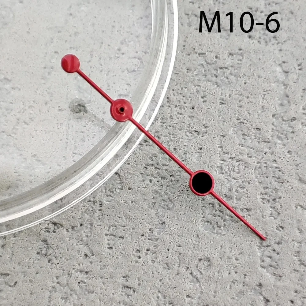 Segunda mão relógio mãos, adequado para NH35, NH36, NH34, NH70, NH72, movimento M10, 12,5 milímetros, não brilho