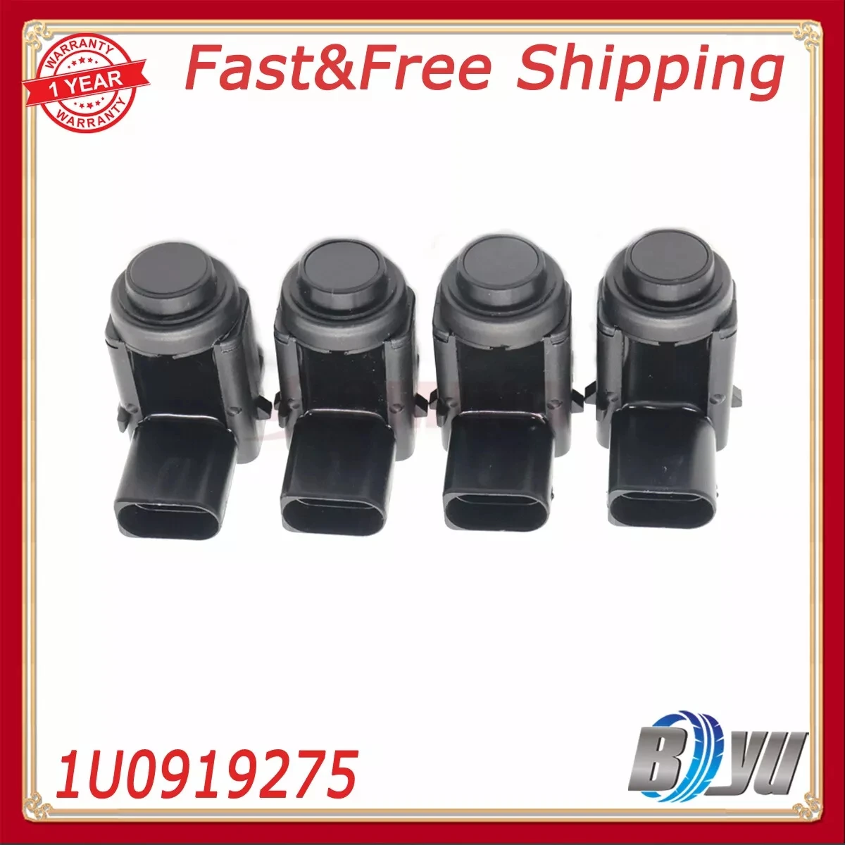 

4PCS 1U0919275 NEW PDC Parking Sensor For Skoda VW Bora EOS Golf Jetta Touareg