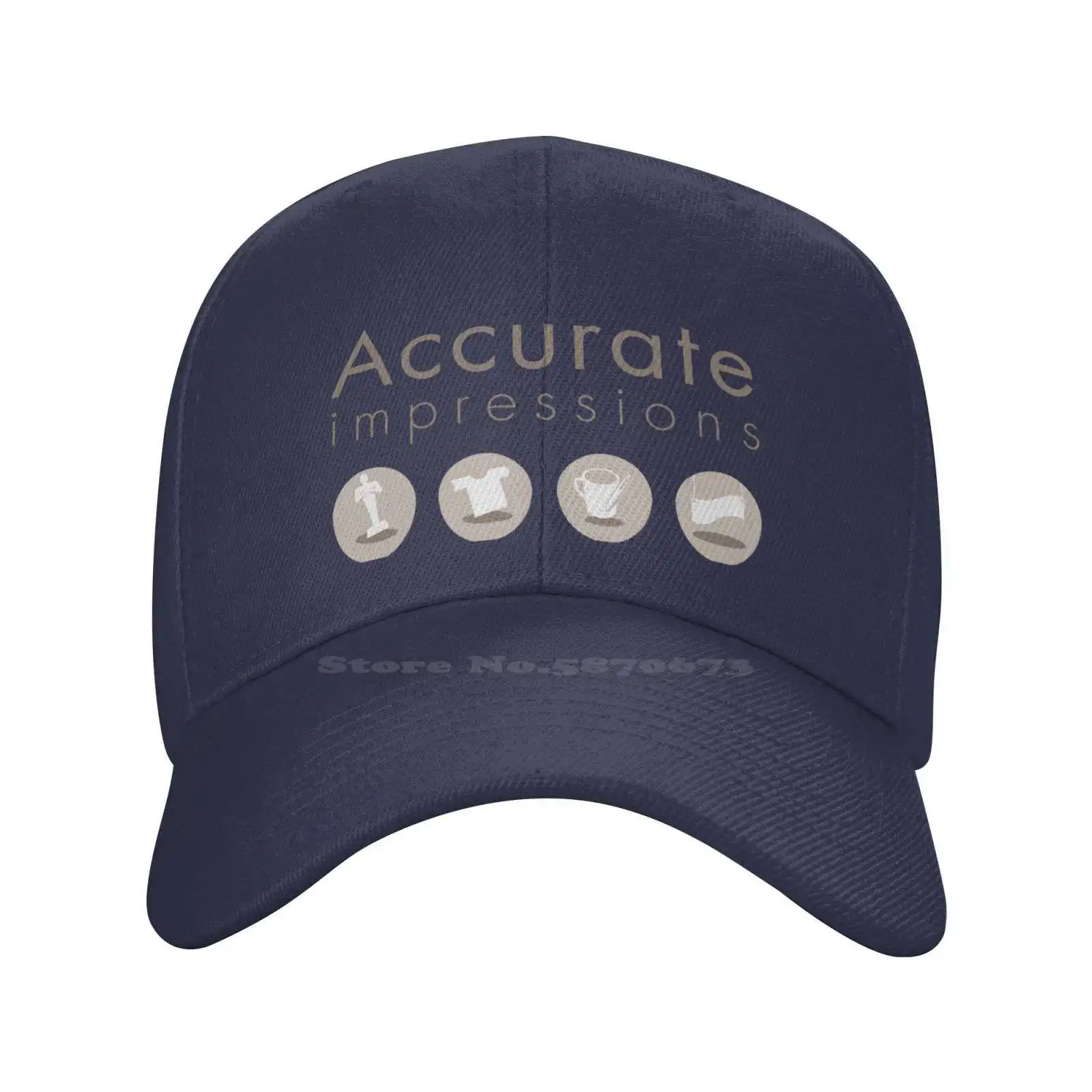 Accurate Impressions Logo Fashion quality Denim cap Knitted hat Baseball cap