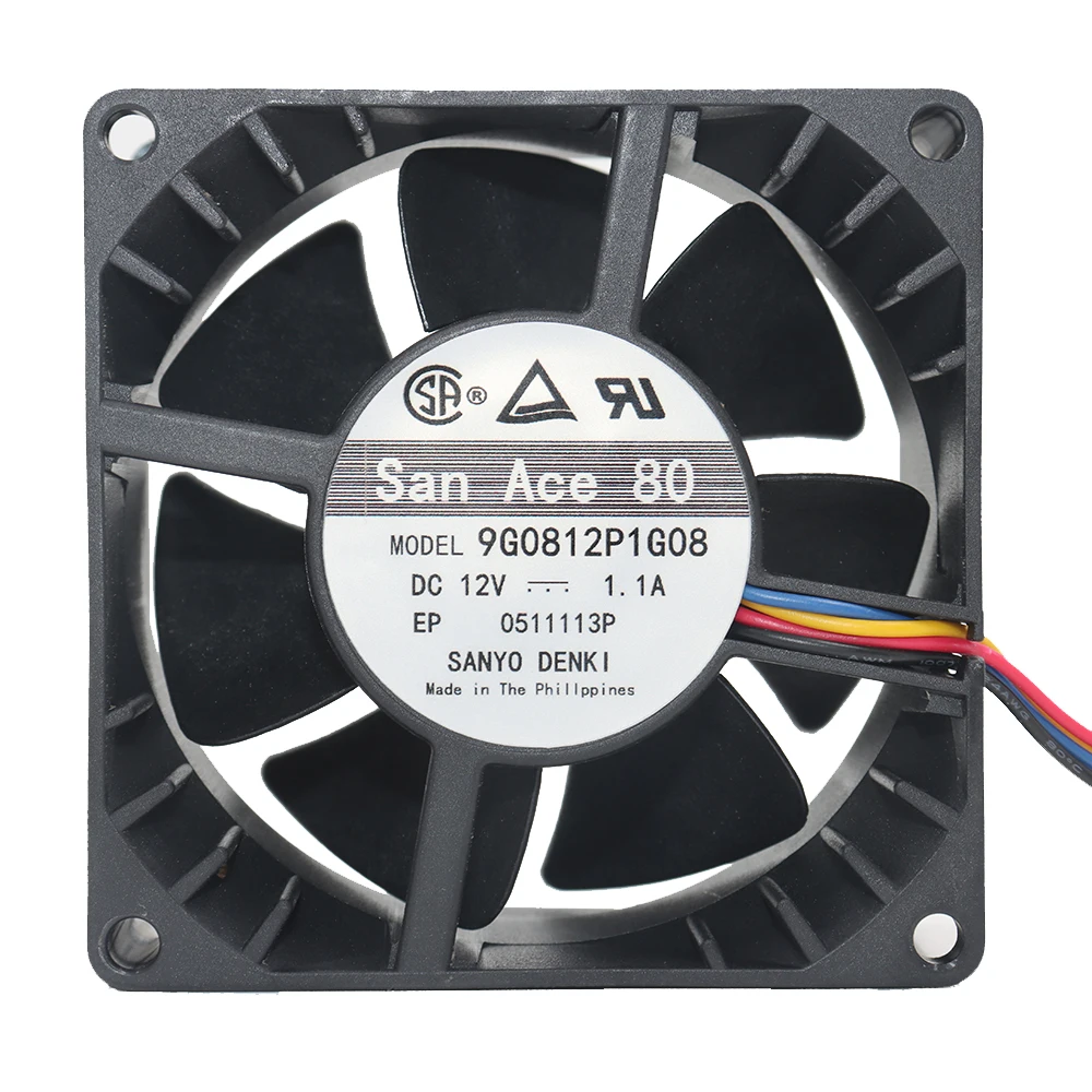 Brand new original Sanyo 8038 12V 1.1A high air volume temperature control server cooling fan 9G0812P1G08