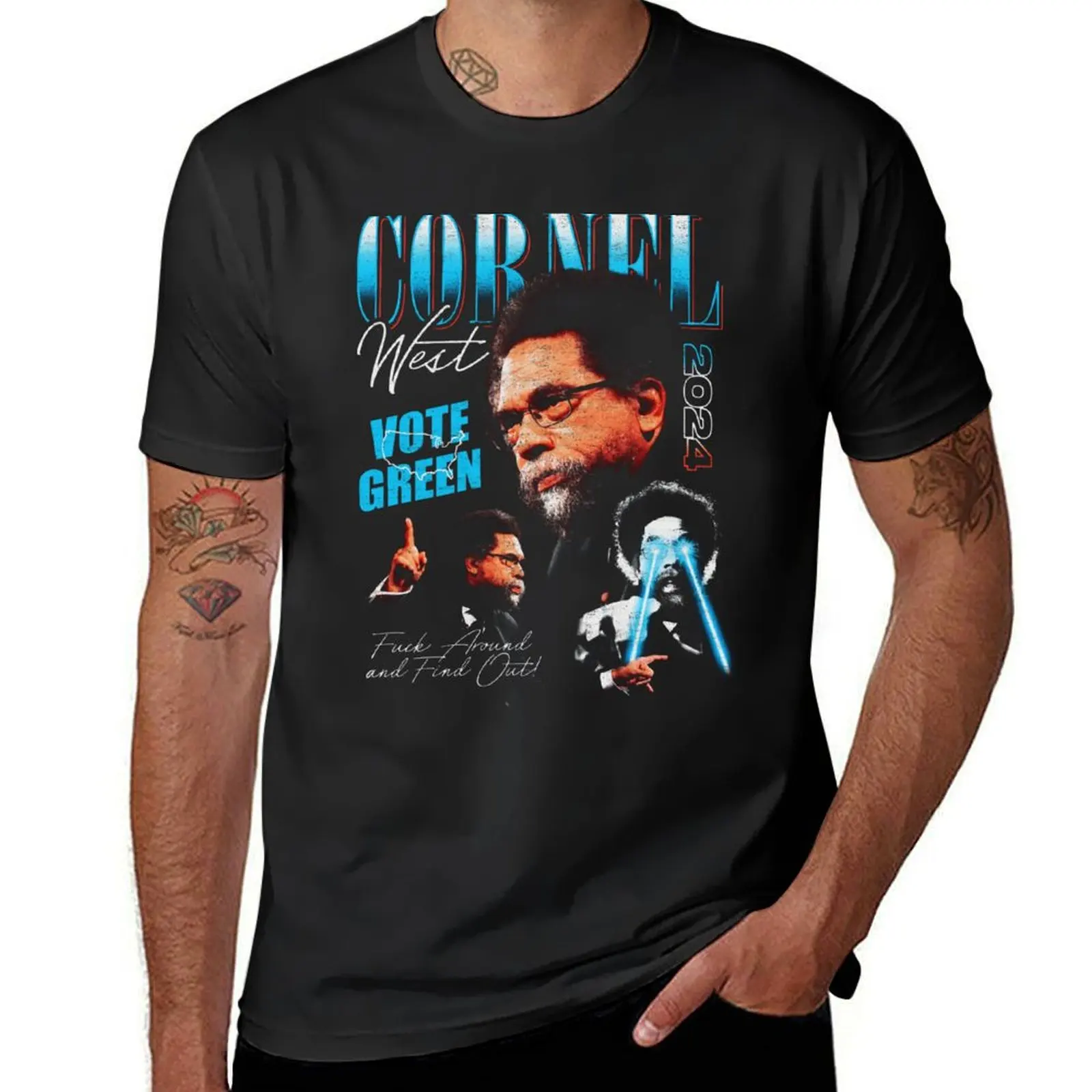 

Vintage Cornel West 2024 T-Shirt for a boy heavyweights plus sizes cute clothes Men's t shirts