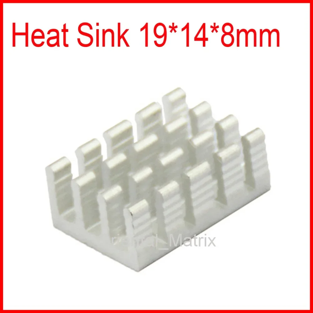 Free Shipping 20pcs 19*14*8mm HeatSink Heat Sink Radiator Small Radiator - Silver