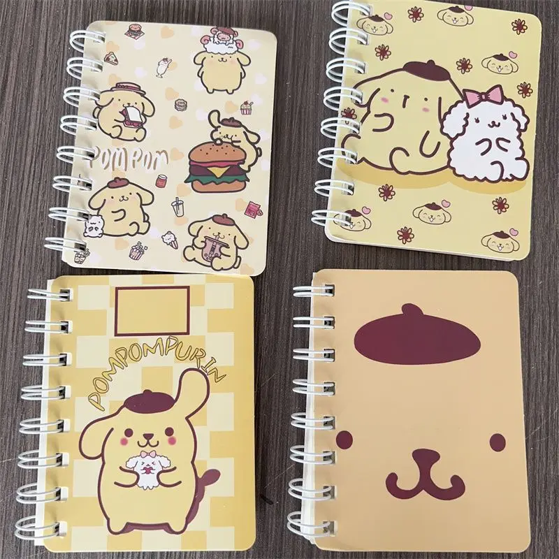 Sanrio Cinnamoroll Notebook Anime Figure Kuromi My Melody Pompompurin Notepad Cartoon Kawaii A7 Coil Book Learning Supplies