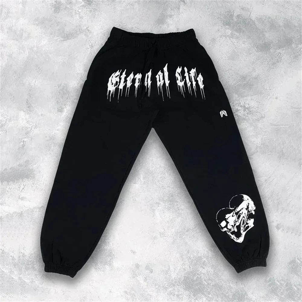 NEW Men Eternal Life Sweatpants Gym Fitness Sports Pants Bodybuilding Joggers Workout Trousers Mens Cotton Jogging Running Pants