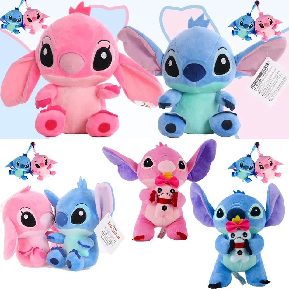2028 New 12cm 20cm 25cm Stitch Stuffed Plush Models Cartoon Stuffed Plush Dolls Anime Plush Baby Toys Kawaii Kids Birthday Gifts