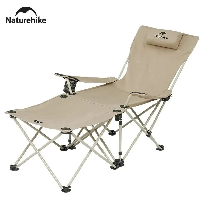 Naturehike Camping Portable Removable Chair Folding Lying Chair Foldable Hiking Picnic Beach Table Chair Garden Fishing Lounger