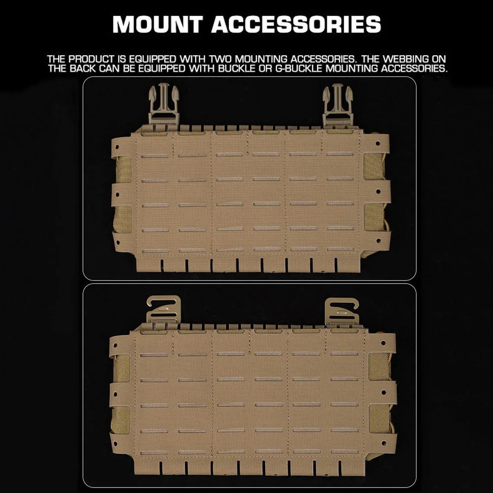 Tactical Triple Magazine Pouch Multi-purpose Hunting Vest Chest Rig Front Panel Quick Release Molle AR M4 Airsoft Mag Bag Gear