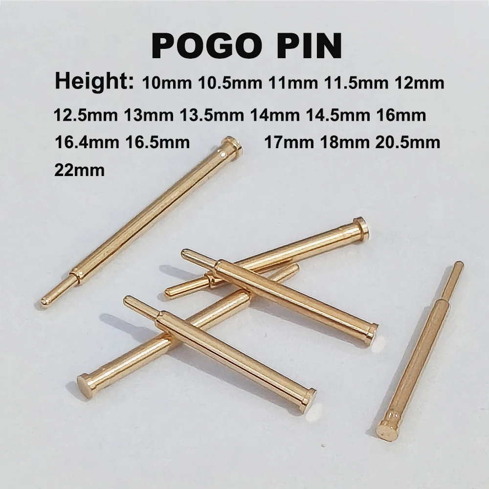 200Pcs Pogo Pin Spring Loaded Connector Charging Contact Probe Test Pin Antenna Spring Top Pin POGOPIN Contact Spring Needle