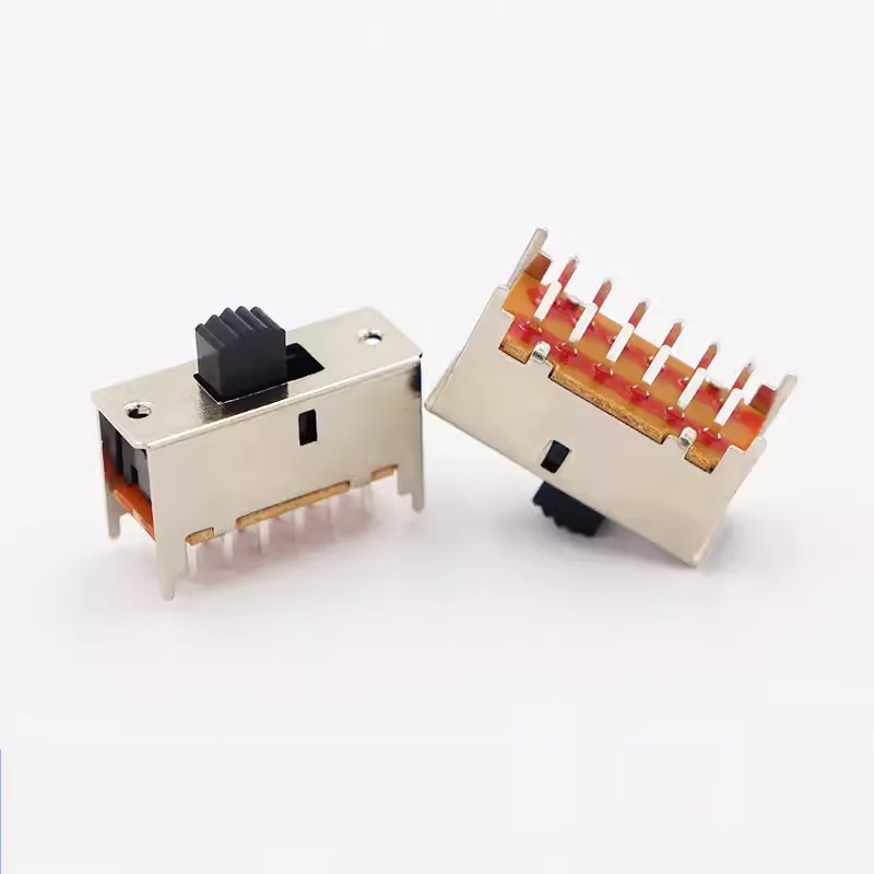 Toggle switch SS-42F01 12-pin 2-speed double-row sliding switch Audio power amplifier switch 4P2T