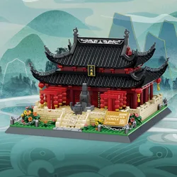 World Famous Culture Architecture Micro Diamond Block China Nanjing Confucius Temple Nanking Mini Build Brick Nanobrick Toys