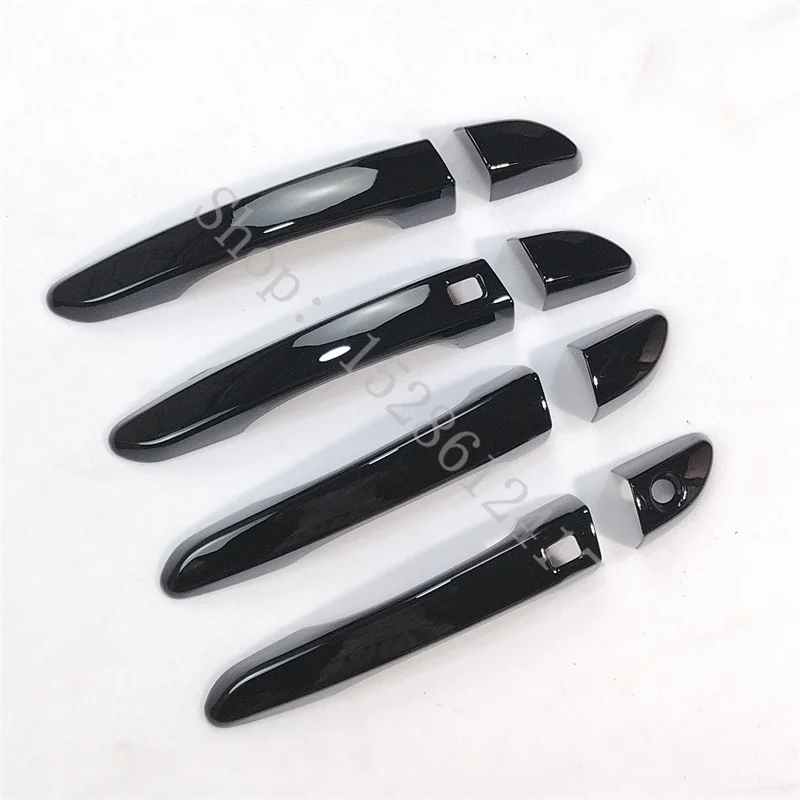 For Hyundai Kona 2017 2018 2019 2020 Glossy Black ABS Door Handle Cover car door handle protector trim Overlay Molding Garnish