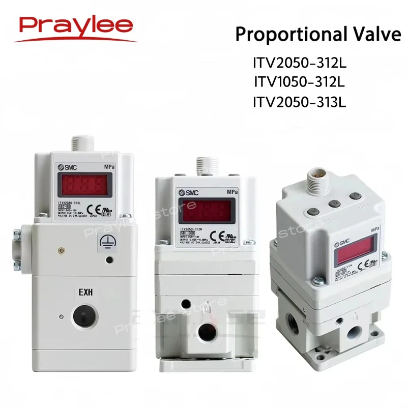 Praylee  Proportional Valve ITV2050 312L 313L ITV1050 312L Electro-Pneumatic Pressure Regulator for Laser Cutting Machine
