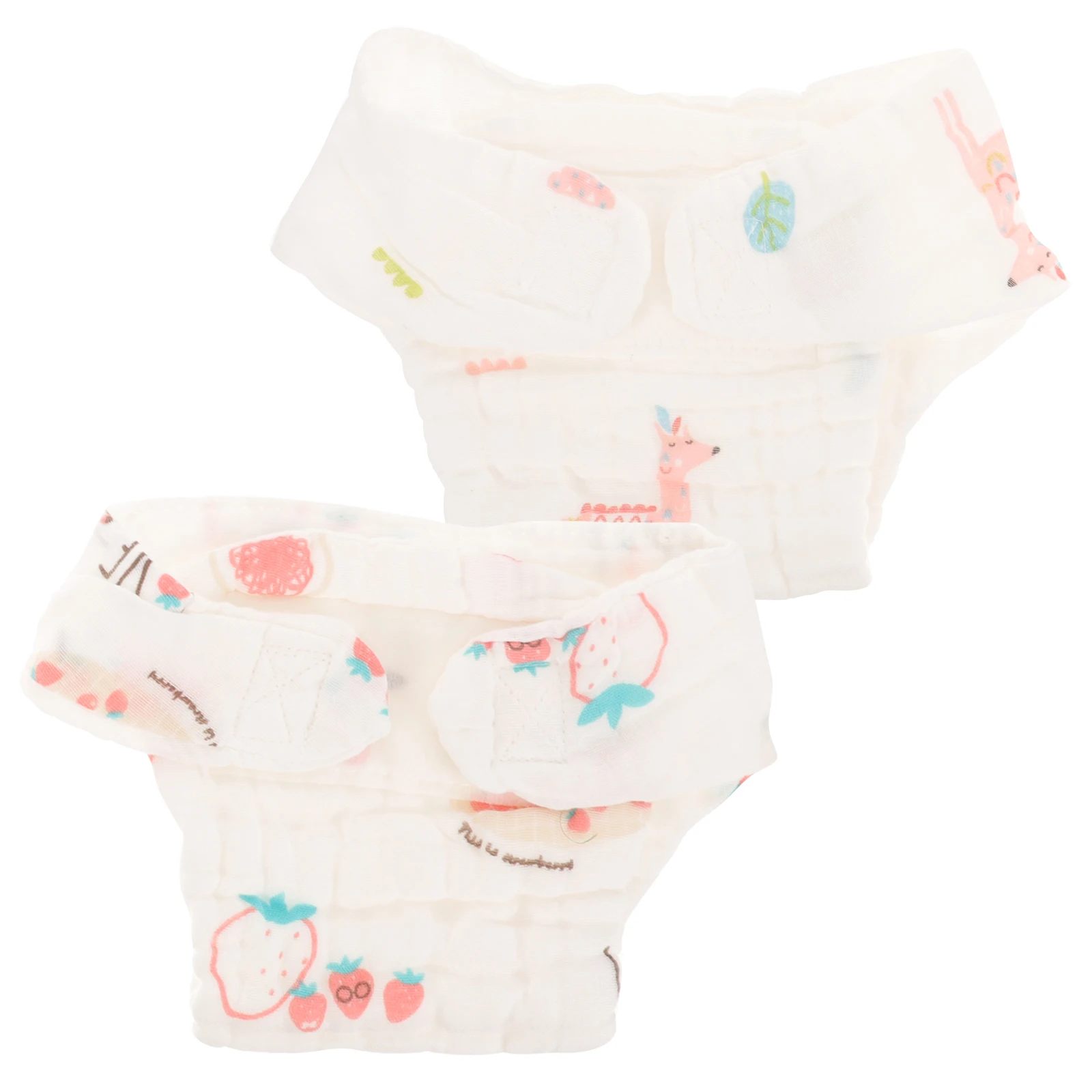 

2 Pcs Pure Cotton Diapers for Baby Girl Washable Cloth Pants Reusable Infant Diaper Breathable Soft Newborn Underwear