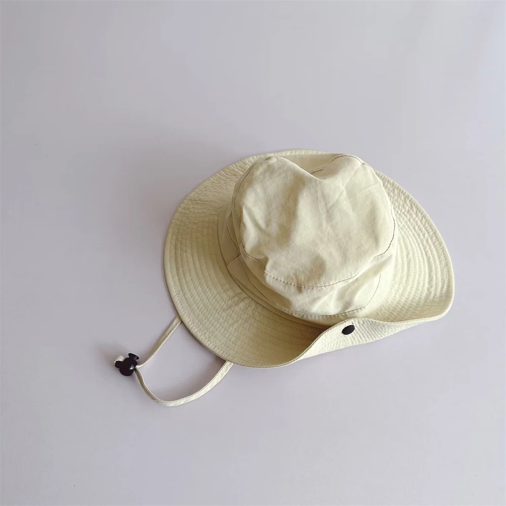 Nieuwe Kinderen Emmer Hoeden Zomer Effen Kleur Zonnehoed Kinderen Vissen Hoed Zonnescherm Vizier Jongens Meisjes Outdoor Mode Strand Cap Voor 2-6Y