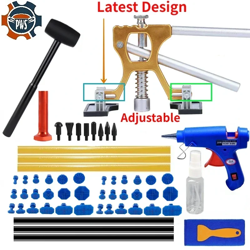 Kit de removedor de abolladuras de coche, herramienta de reparación de abolladuras automotrices, extractor de abolladuras, Kit de reparación de