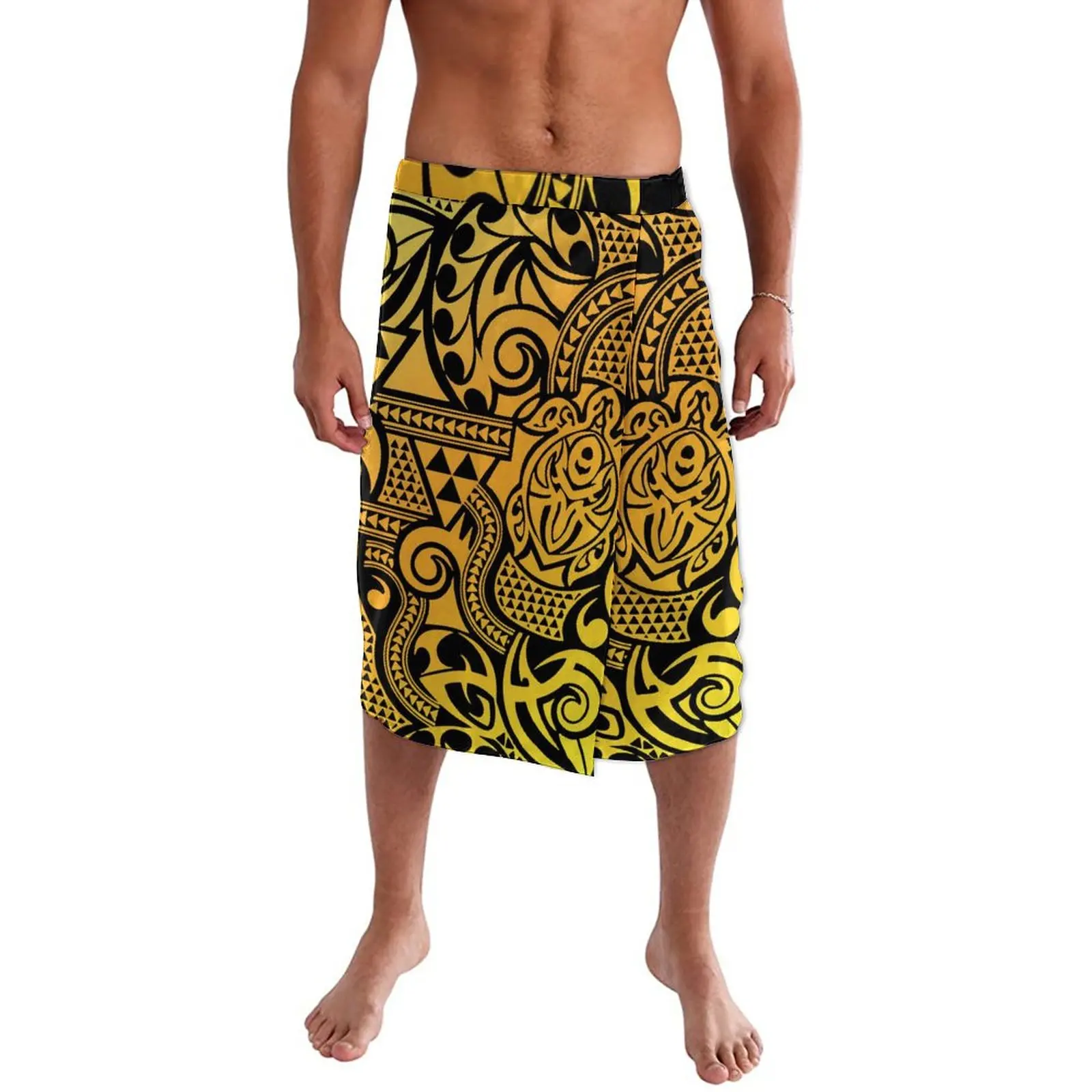 Pacific Islands Men Clothing Lavalava Ie Faitaga Polynesian New Print Design Sulu Samoa Ethnic Beachwear Sarong