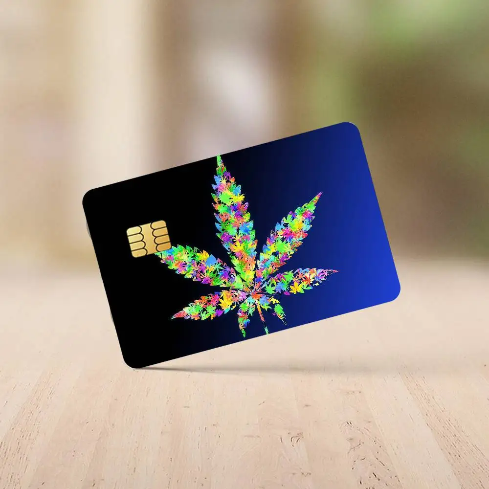 Maple Leaf Weed  Credit Card Stickers Skin for Bank Debit Decorative Protection 4PCS Anti-scratch Waterproof - view 6
