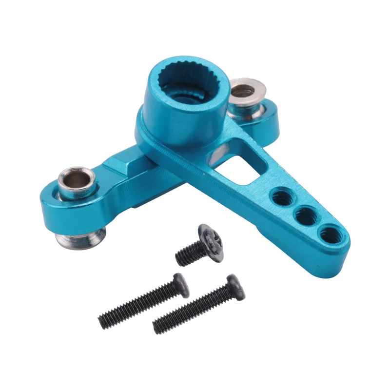 

N03R-For Wltoys 1/18 RC Car K929 A959 A969 A979 K929 A959-B Upgrade Parts Metal 25T Steering Servo Horn Arm + Metal Servo Rudder