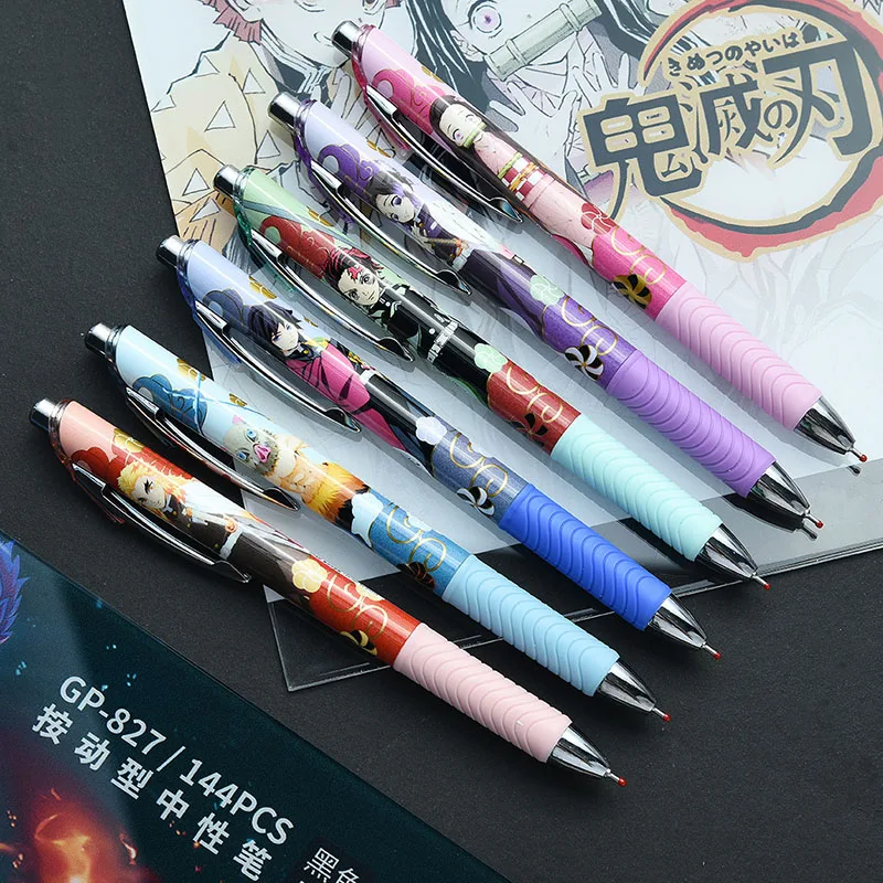 

36 pcs/lot New Demon Slayer Press Gel Pen Cute 0.5mm black ink Signature Pen School Office writing Supplies Promotional Gift