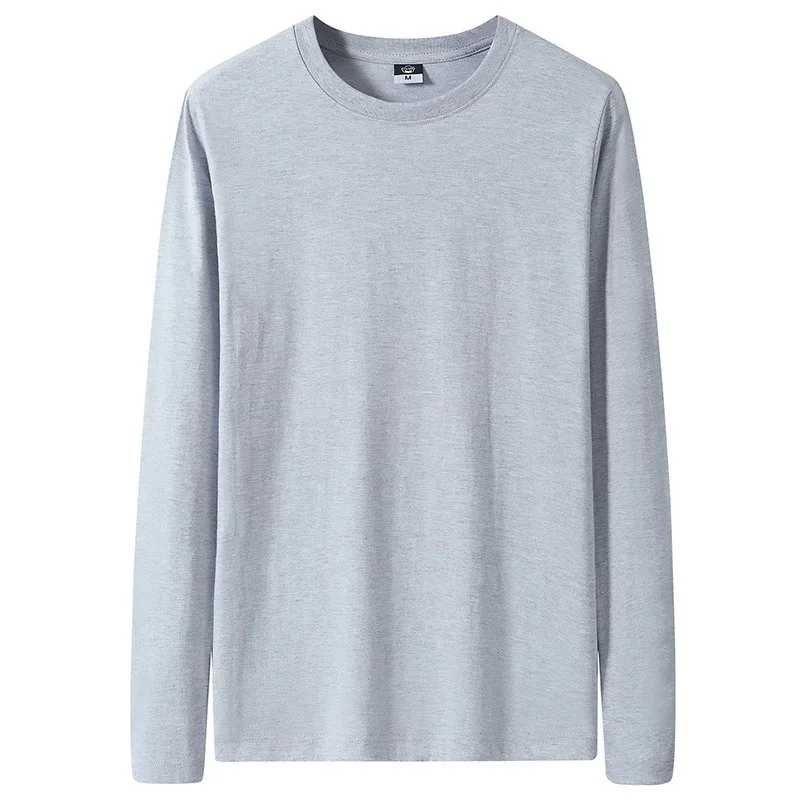 

New cotton long-sleeved T-shirt fixed round neck bottoming shirt home