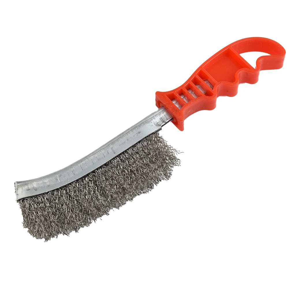 Stainless Brush Tools Welding Wire Workshop Cleaning For Hand Metal Red+Silver Removal Rust Useful High quality