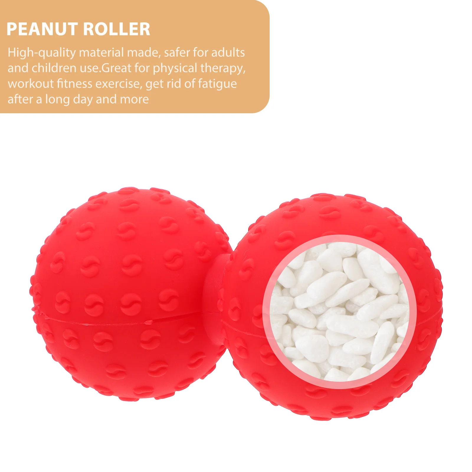 

Массажный мяч с арахисом, портативный компактный массажер для тела премиум-класса для снятия мышц рук и ног, прочный ролик, прочный