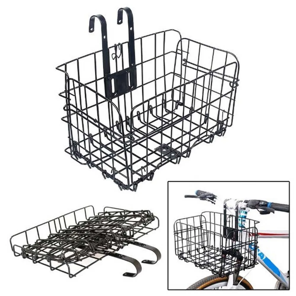 

Durable Bicycle Bracket Bike Cycling Goods Front Rear Basket Luggage Rack Bike Panniers Bike Basket