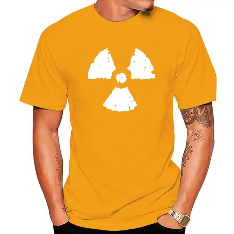 Radiation Symbol T-shirt  Danger Warning Toxic Atomic Nuclear Shirt SZ S-5XL