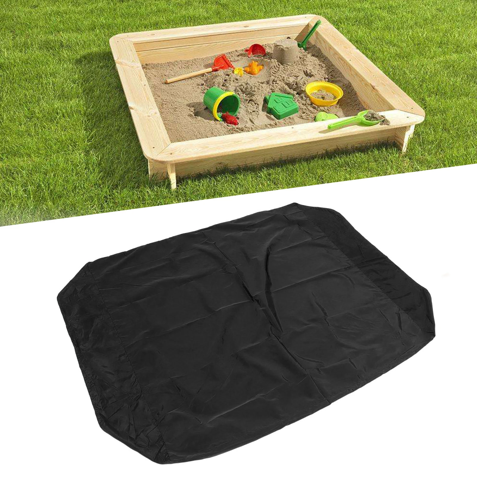 

Sandbox Cover With Drawstring Square Dust Proof Anti UV Waterproof Multifunctional Oxford Cloth Sandpit Pool Cover For Outdoor